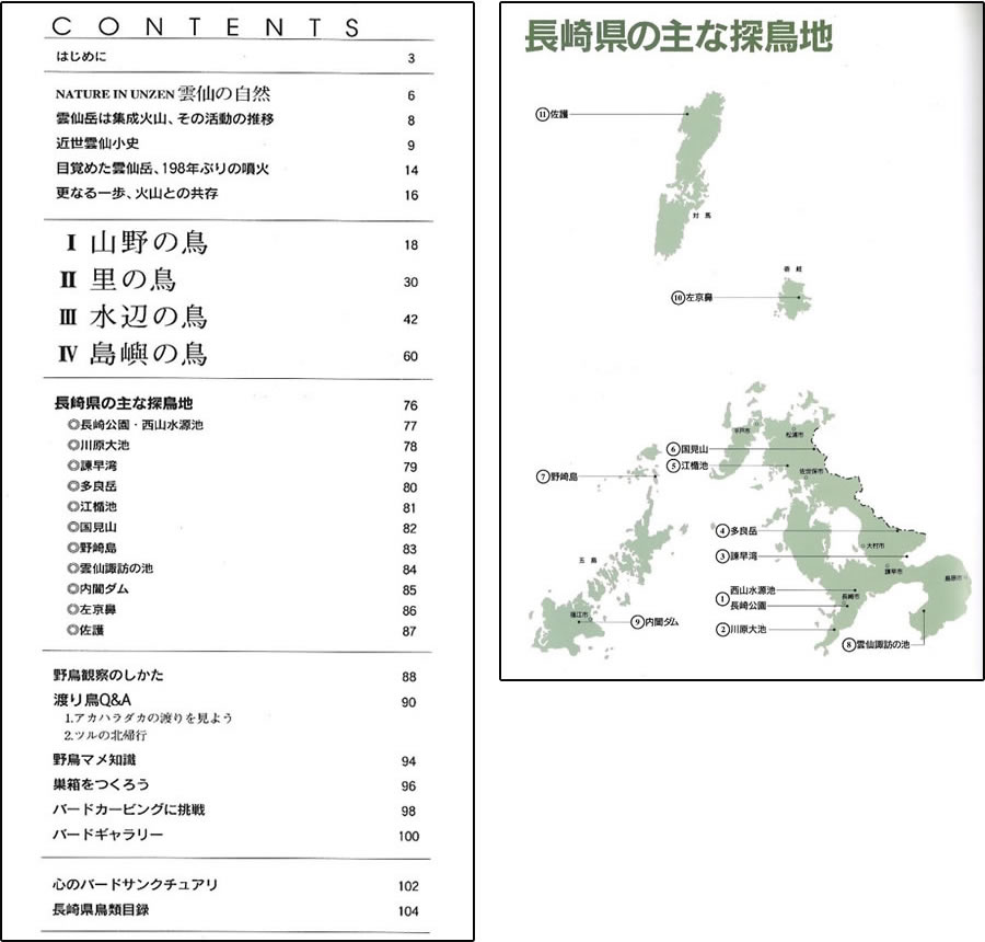 長崎県の野鳥目次等